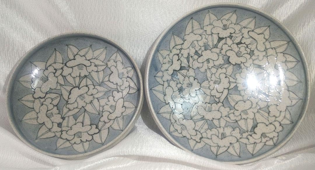 未着用 小紋 江戸小紋 紗綾形 縞 モノトーン 銀杏 鮫小紋 着物 102b d